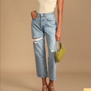AGOLDE 90s Vintage Crop Straight Leg Jeans